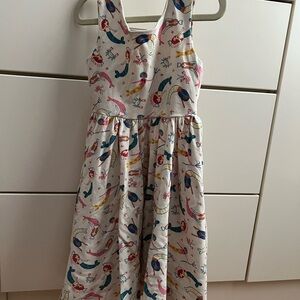 Whimsical Mermaid Print Kids Dress